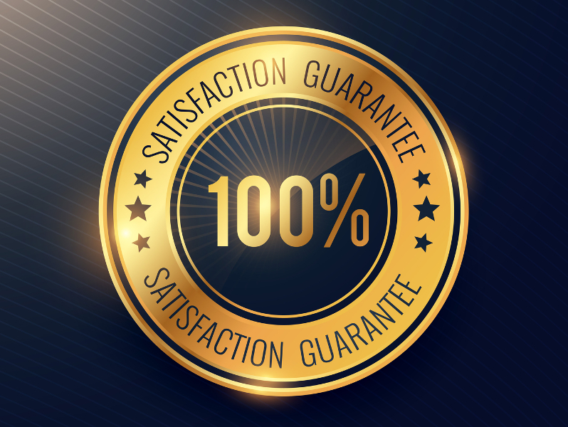 100% Satisfaction Guarantee by Truly Steam Eco